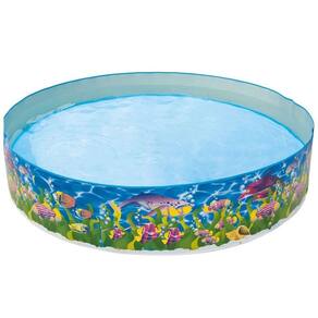 Piscina Semi-Rigida Belfix Vida Marinha 1000 Litros Azul