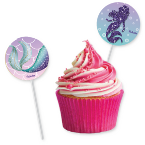 Topper P/ Doces Sereia C/8 Festcolor