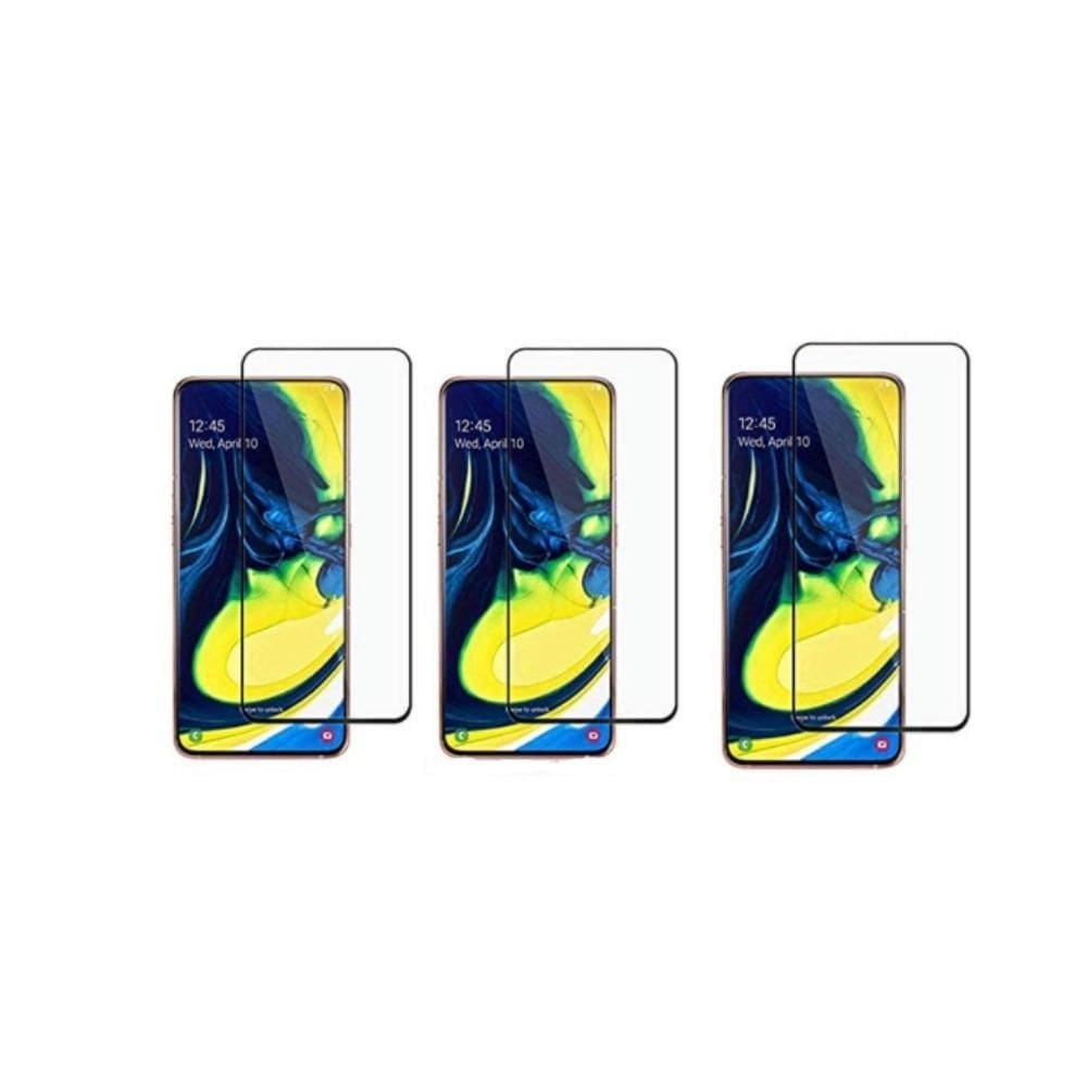 Kit 3 Películas De Vidro 3D 5D 9D Tela Toda Para Galaxy A80
