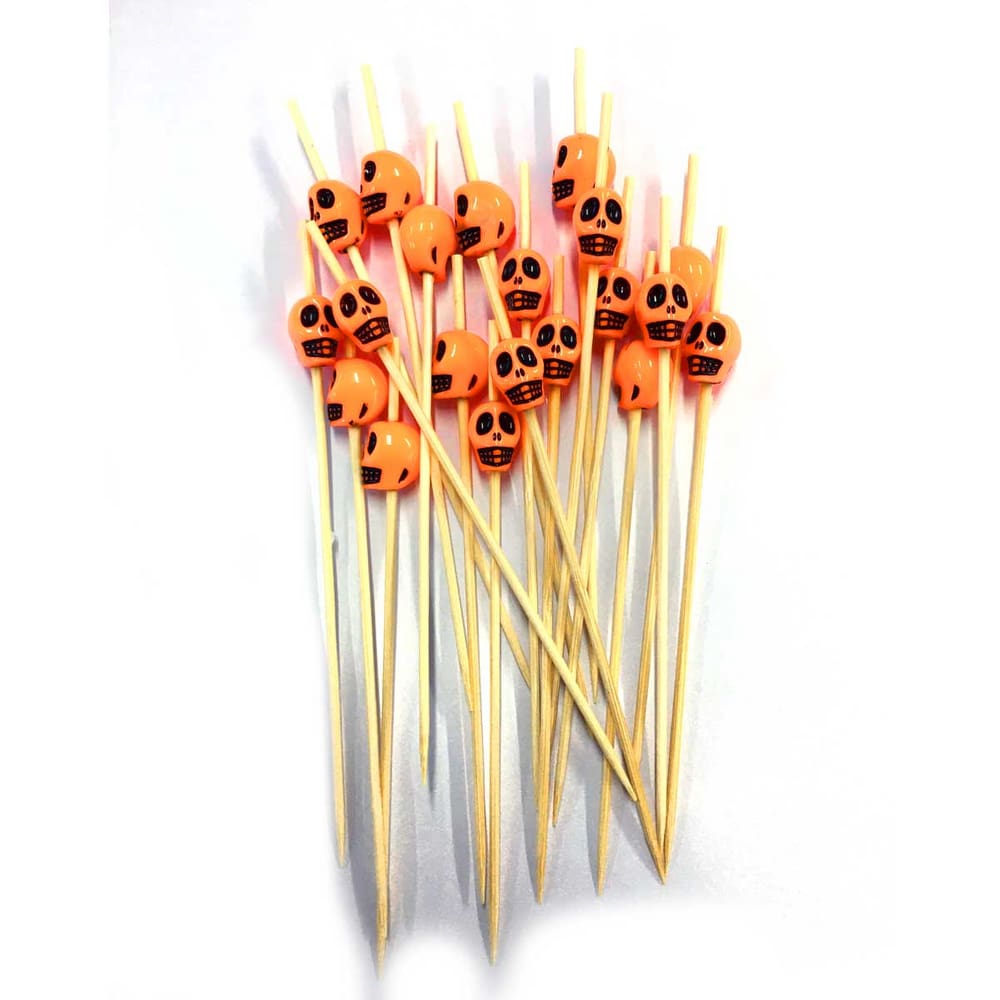 Palito Bambu Esqueleto C/20 Silver