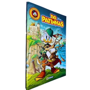 Quadrinhos HQ Gibi Graphic Novel Formatinho 13,50x19 cm Lombada com Grampos Tio Patinhas nº 55 Culturama