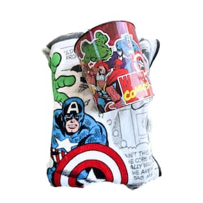 Kit Balde+Manta Marvel Comics Vingadores Avengers Quadrinhos