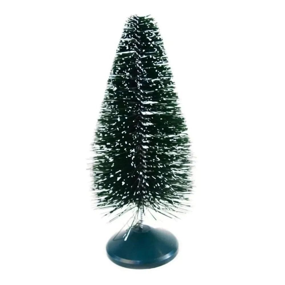 Mini Árvore De Natal 25cm Verde Nevada Decoração Enfeite