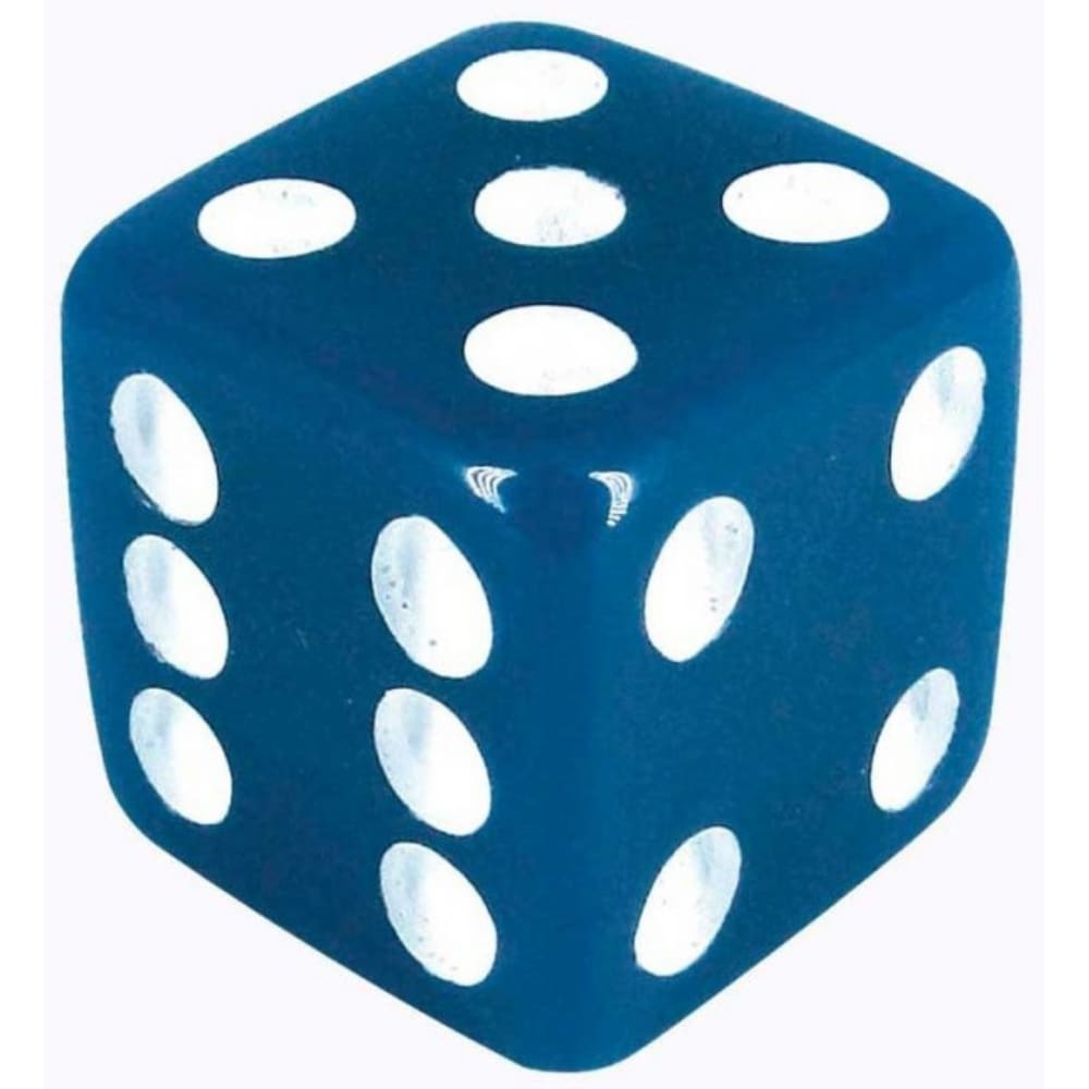 Jogo De Dado 16mm (1,6cm) Azul Opaco - EJ Games