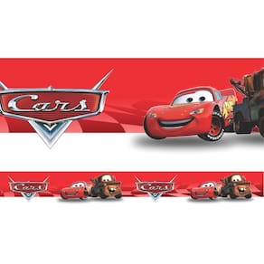 Faixa Decorativa Adesivo Border Infantil Menino mcqueen cars