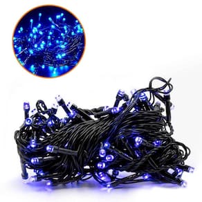 Pisca Pisca Natal Cordão Luz Led Azul 100 Lâmpadas 127V
