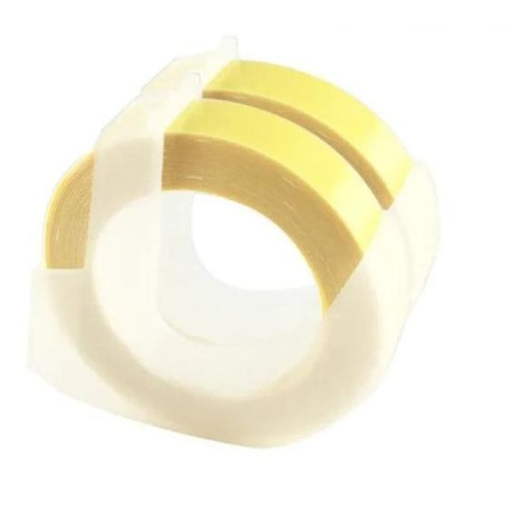 Fita Vinil Amarelo Claro Aplicável Dymo 9Mm 3Dly25 2Un