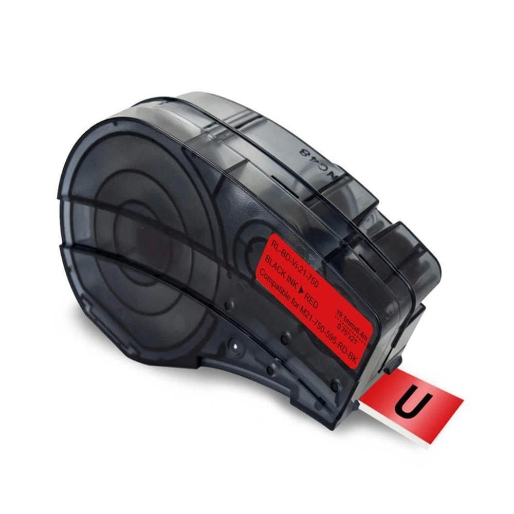 Fita Compatível Brady Vermelha Vinil 19Mm M21-750-598-Rd
