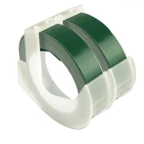 Fita Vinil Verde Rotulador Manual Dymo 12Mm Comp 3D735 2 Un