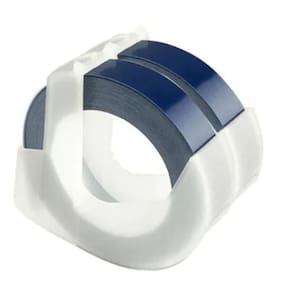 Fita Vinil Azul Rotulador Manual Dymo 12Mm Aplicl 3D535 2 Un