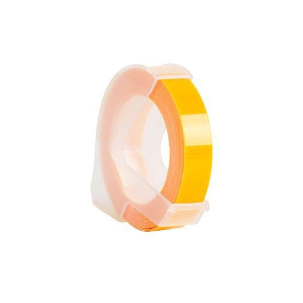 Fita Vinílica Manual Compatível Dymo 3D615 Amarela 6Mm