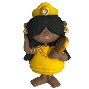 Escultura Orixás Oxum Coleção Baby Moreninho Criança 10Cm