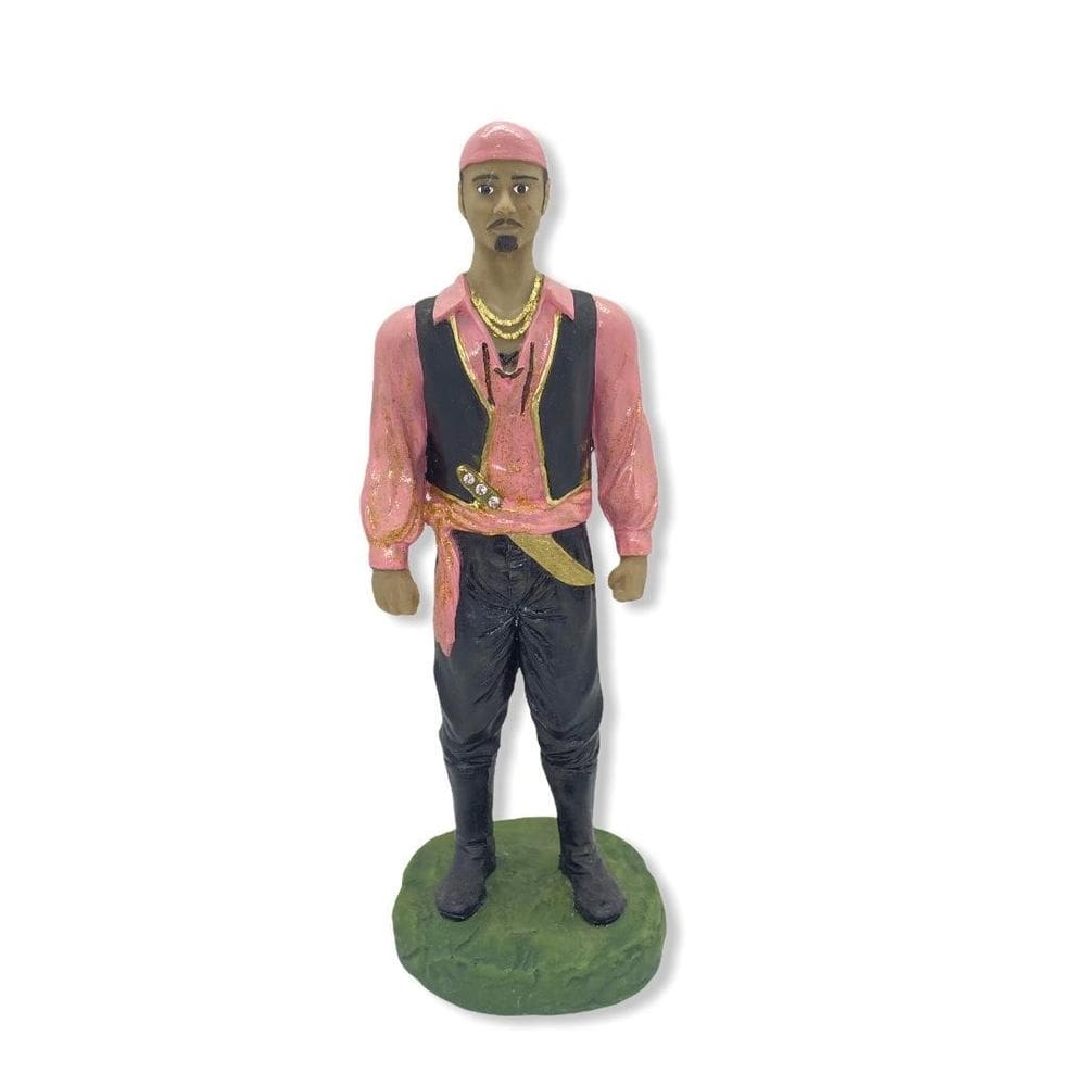Escultura Cigano Rosa 25 Cm Em Resina