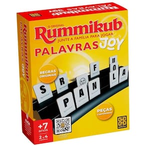 Jogo Rummikub Joy Palavras - Grow
