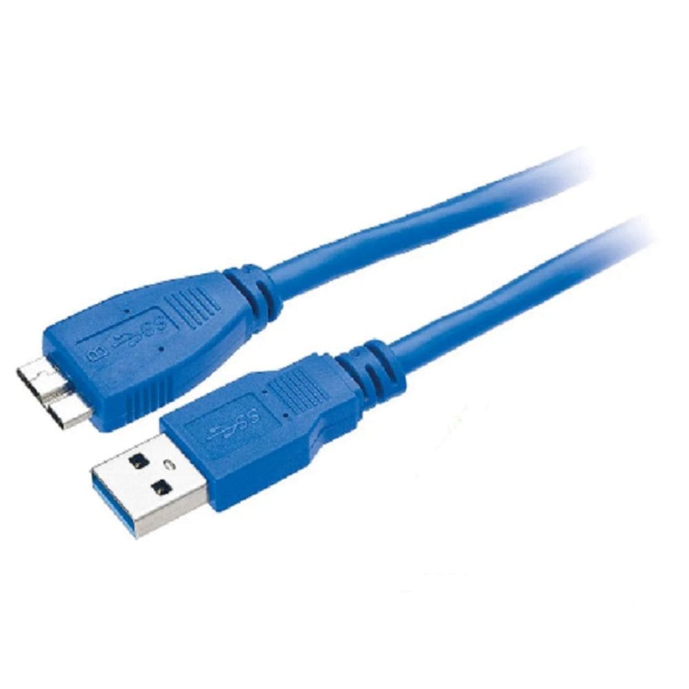 Cabo Usb 3.0 para HD Externo - 50cm Azul Tebera