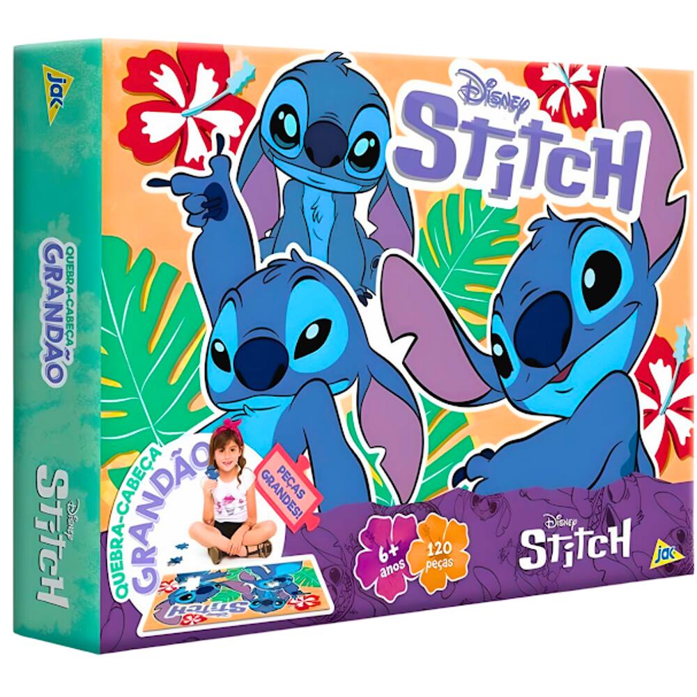 Puzzle Stitch 120 Peças Grandão JAK Toyster Brinquedos