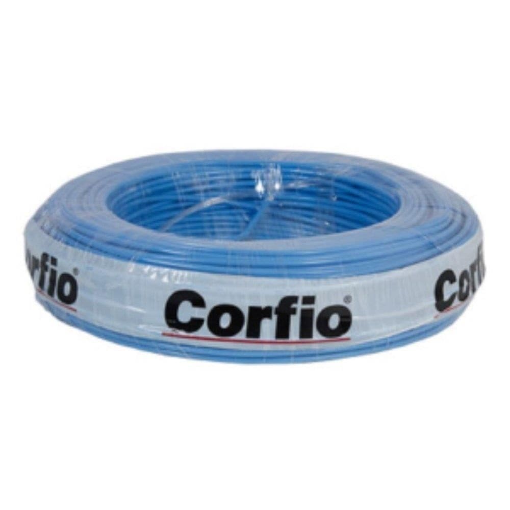 Cabo Flexível Corfio 16mmx100m Rolo 750V Azul