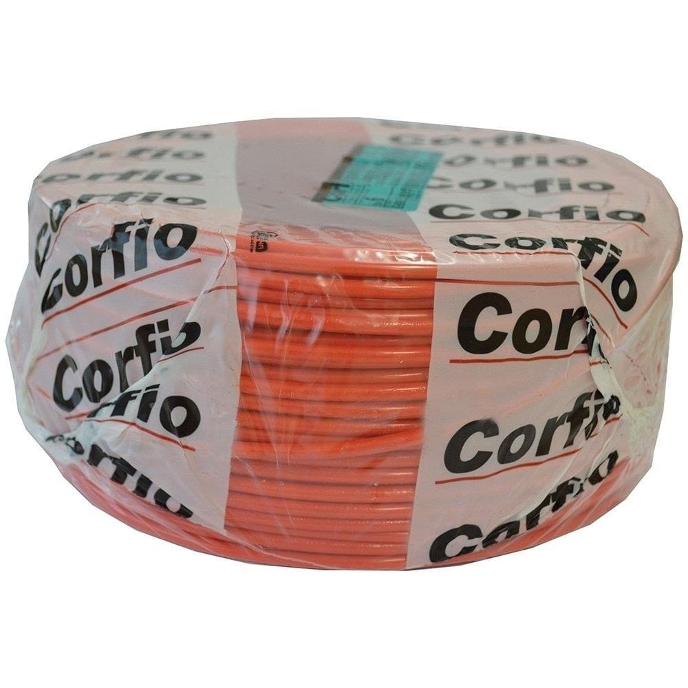 Cabo Flexível Corfio 6mmx100m Rolo 750V Vermelho