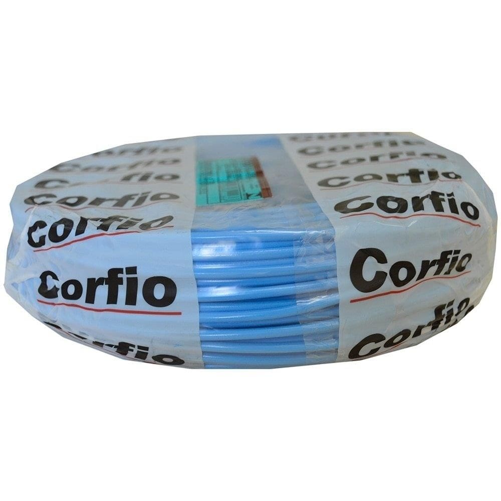 Cabo Flexível Corfio 4mmx100m Rolo 750V Azul