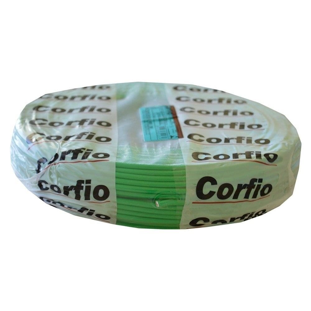 Cabo Flexível Corfio 6mmx100m Rolo 750V Verde