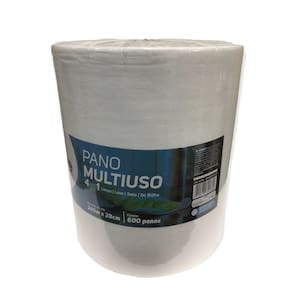 Pano Multiuso Slim 28Cmx240M Branco - Nobre