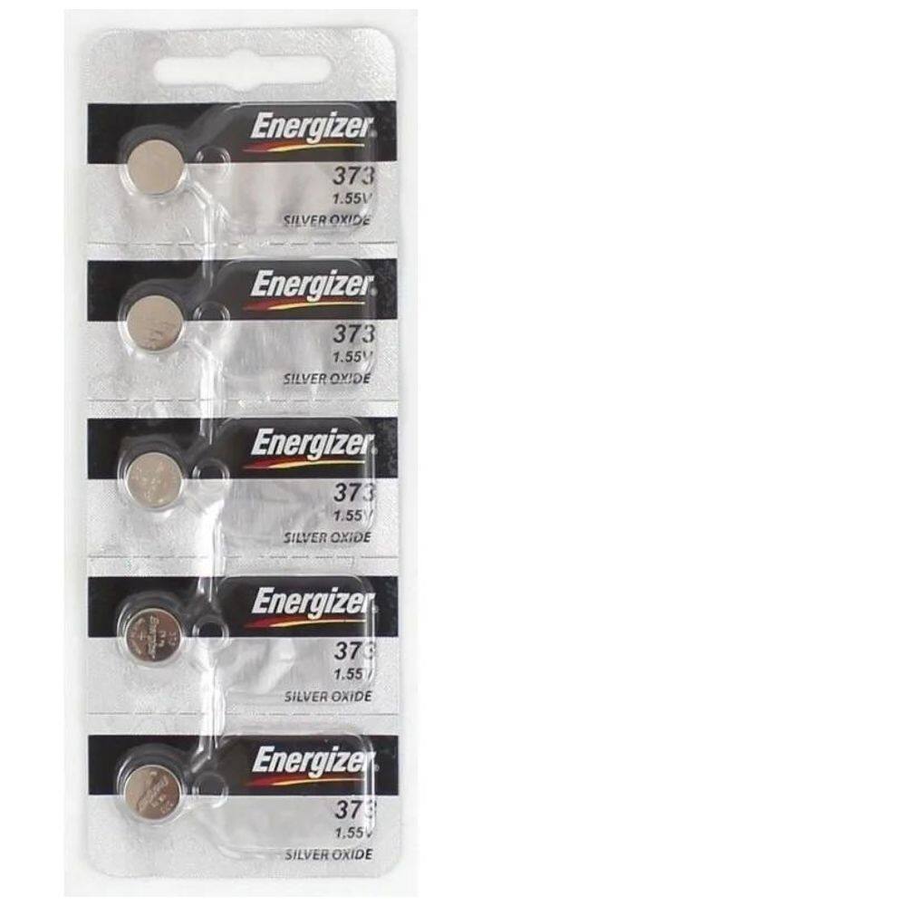 5 Baterias 373 Energizer 1,55V Relógio Pc Camera Controle Tv