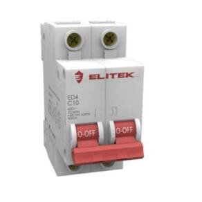 Disjuntor Bipolar 10A Elitek