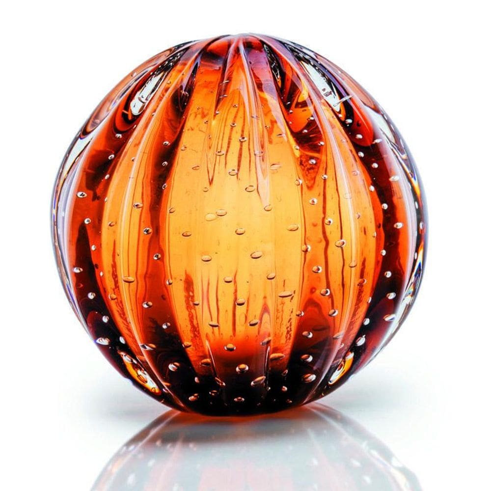 Peso Em Cristal Murano Marrom - São Marcos 15Cm