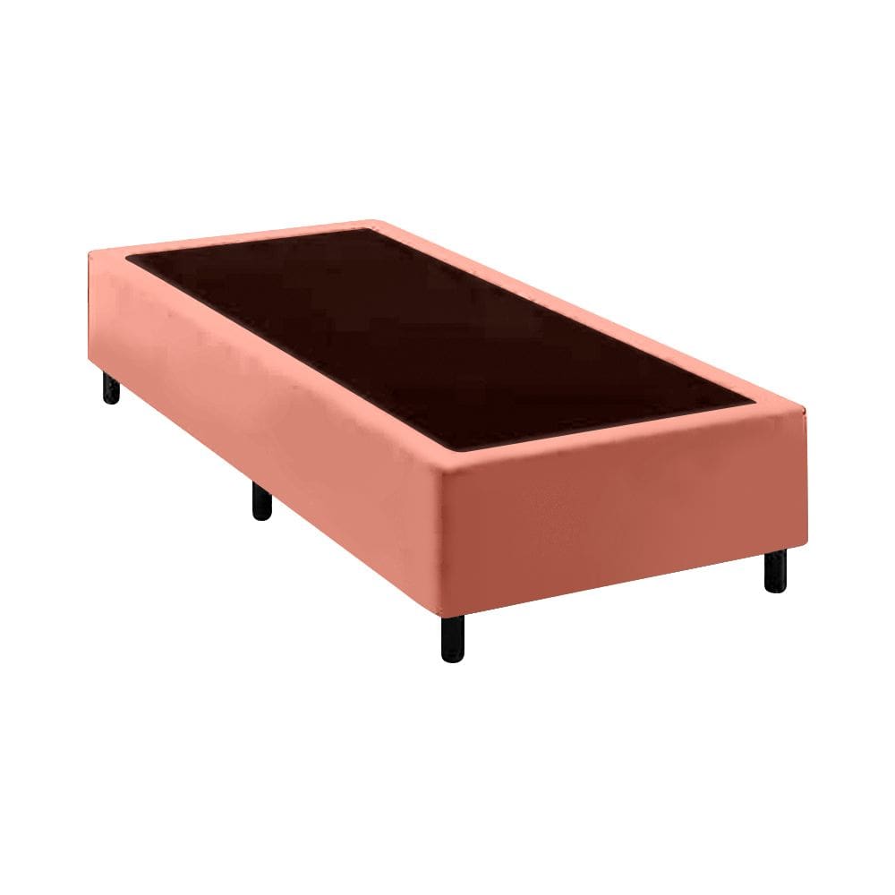 Base Cama Box Solteiro Comum Rose