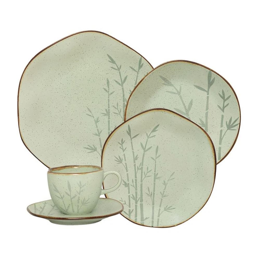 Jogo De Jantar Em Porcelana Ryo Com 20 Peças Oxford Blue Bay