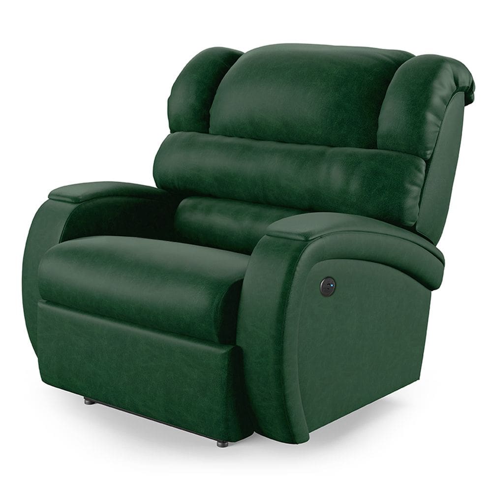 Poltrona do Papai Reclinável Napoli Controle Power Elétrico USB PU Vd Musgo FH1 - D`Rossi