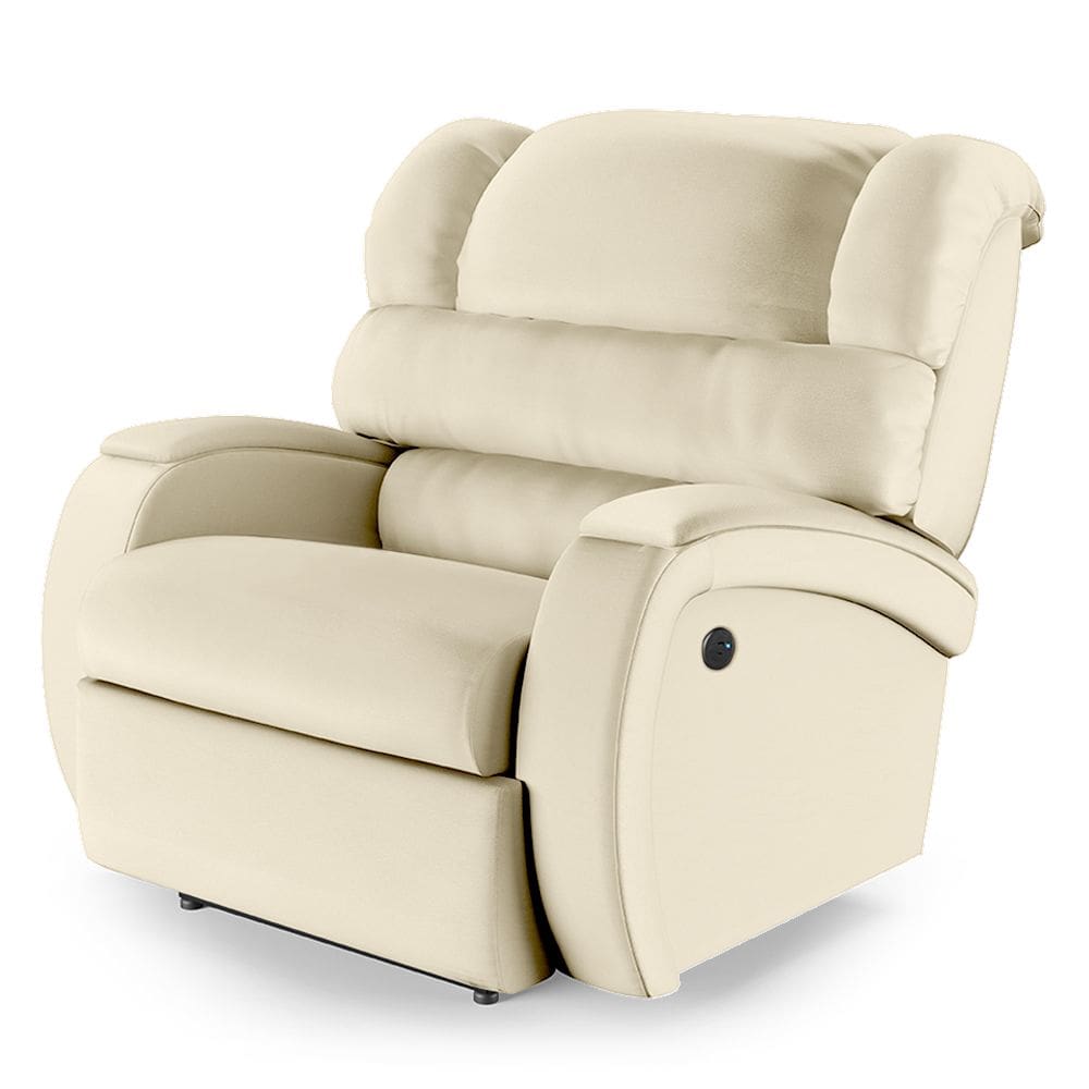 Poltrona do Papai Reclinável Napoli Controle Power Elétrico USB PU Bege FH1 - D`Rossi