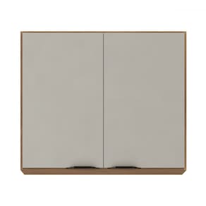 Armário Aéreo Cozinha Firenze 80cm 2 Portas Amêndola/Nude - Demóbile
