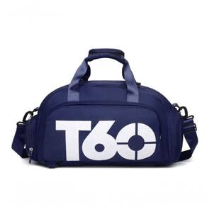 Bolsa Academia Fitness Mala De Viagem Mochila Transversal Treino Azul
