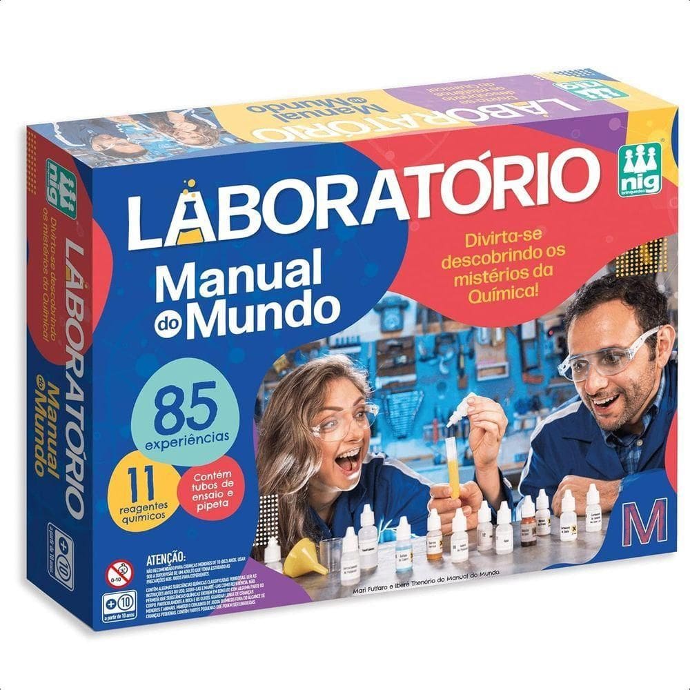 Jogo Laboratório Manual Do Mundo 85 Experiências - Nig 1640