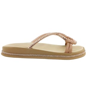 Tamanco Feminino Papete Casual Dia a Dia com Strass Ultra Conforto Calce Fácil Moleca 5509.201