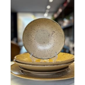Bowl Decorado Organic Colors Bege Acetinado 1O Classific.