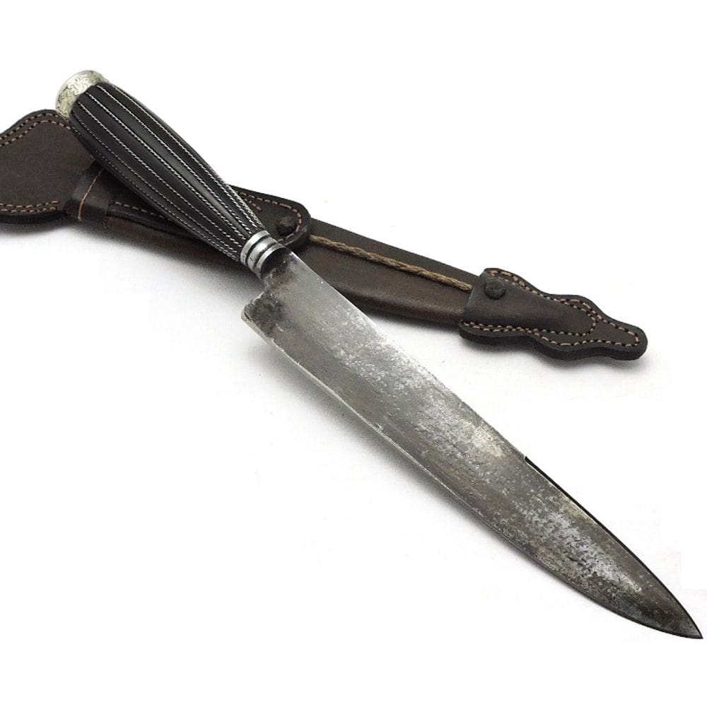 Antiga Faca SolingenCabo Ébano c/ Alpaca Lâm 20 cm