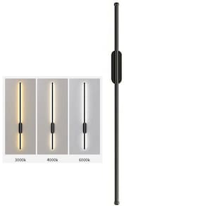Luminaria Arandela Perfil LED 3 em 1 Slim Luz Indireta Parede Quarto Sala Iluminaçao Ambiente Decoraçao Minimalista