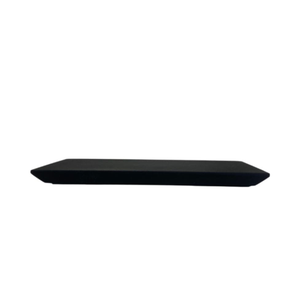 Bandeja Slim 12X28cm Em Resina Preto Fosco