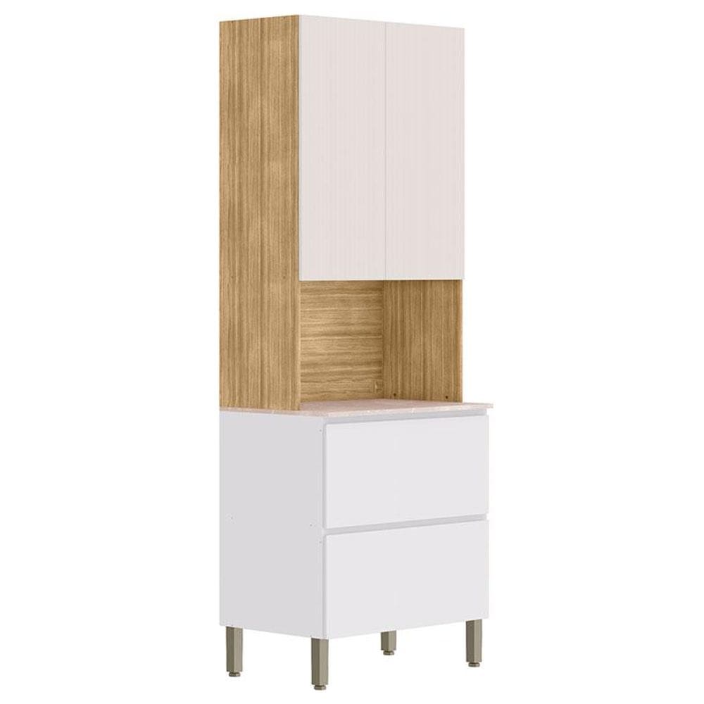 Armário Paneleiro 3 Portas 1 Gaveta Art Freijó Ártico Soft – Kits Paraná