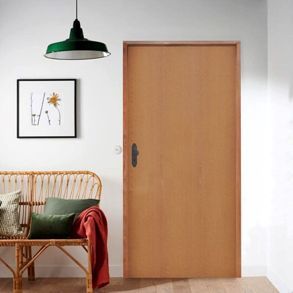 Porta Lisa Curupixa Batente Ecolológico 09 Fechadura 813/02 62 X 2,10 Esquerdo Natural