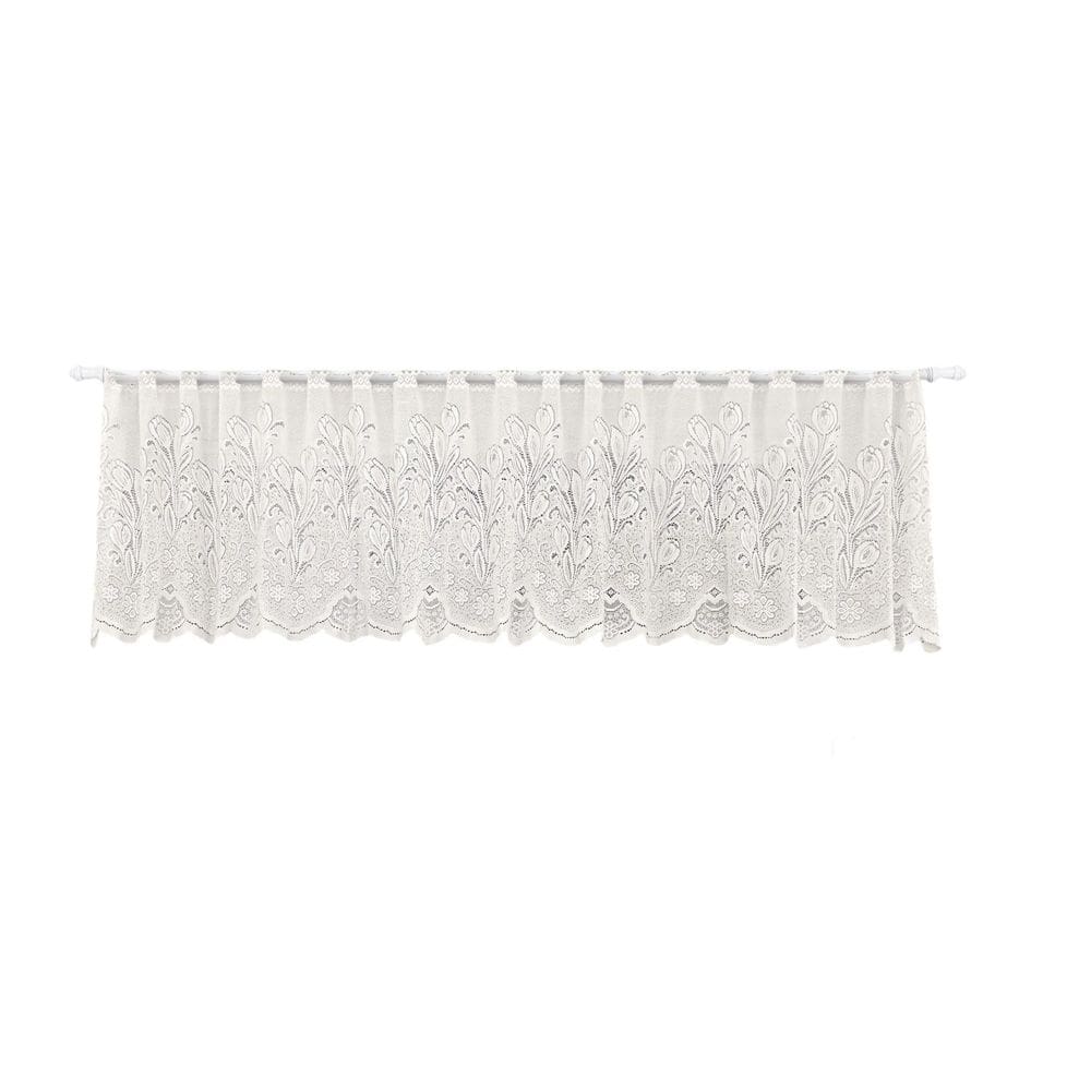 Cortina Renda Cascata Bando Reta Veneza Cozinha 0,60X3,00