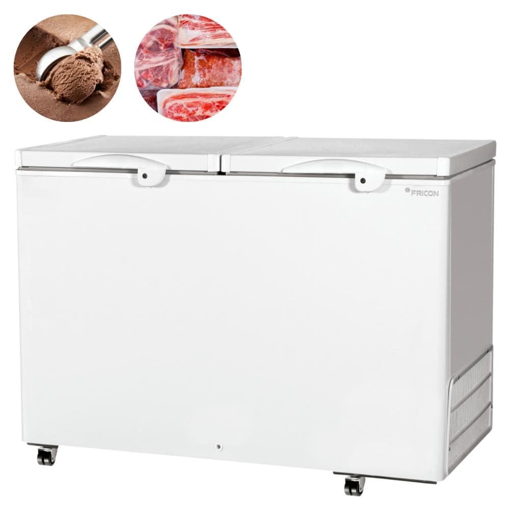 Freezer E Conservador Horizontal 411 Litros Dupla Ação Tampa Cega HCED411 Fricon
