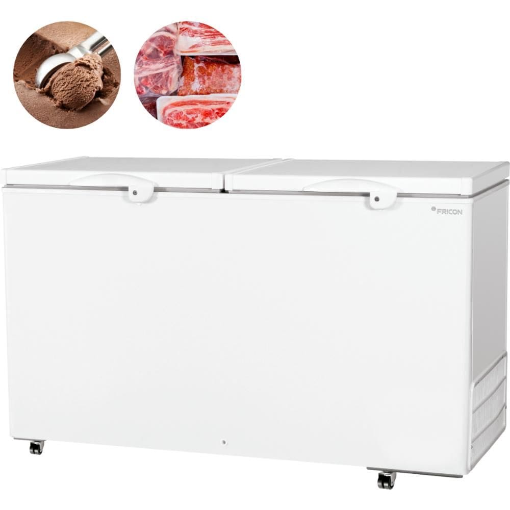 Freezer E Conservador Horizontal 503 Litros Dupla Ação Tampa Cega HCED503 Fricon