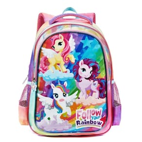 Mochila Escolar Infantil Unicórnio