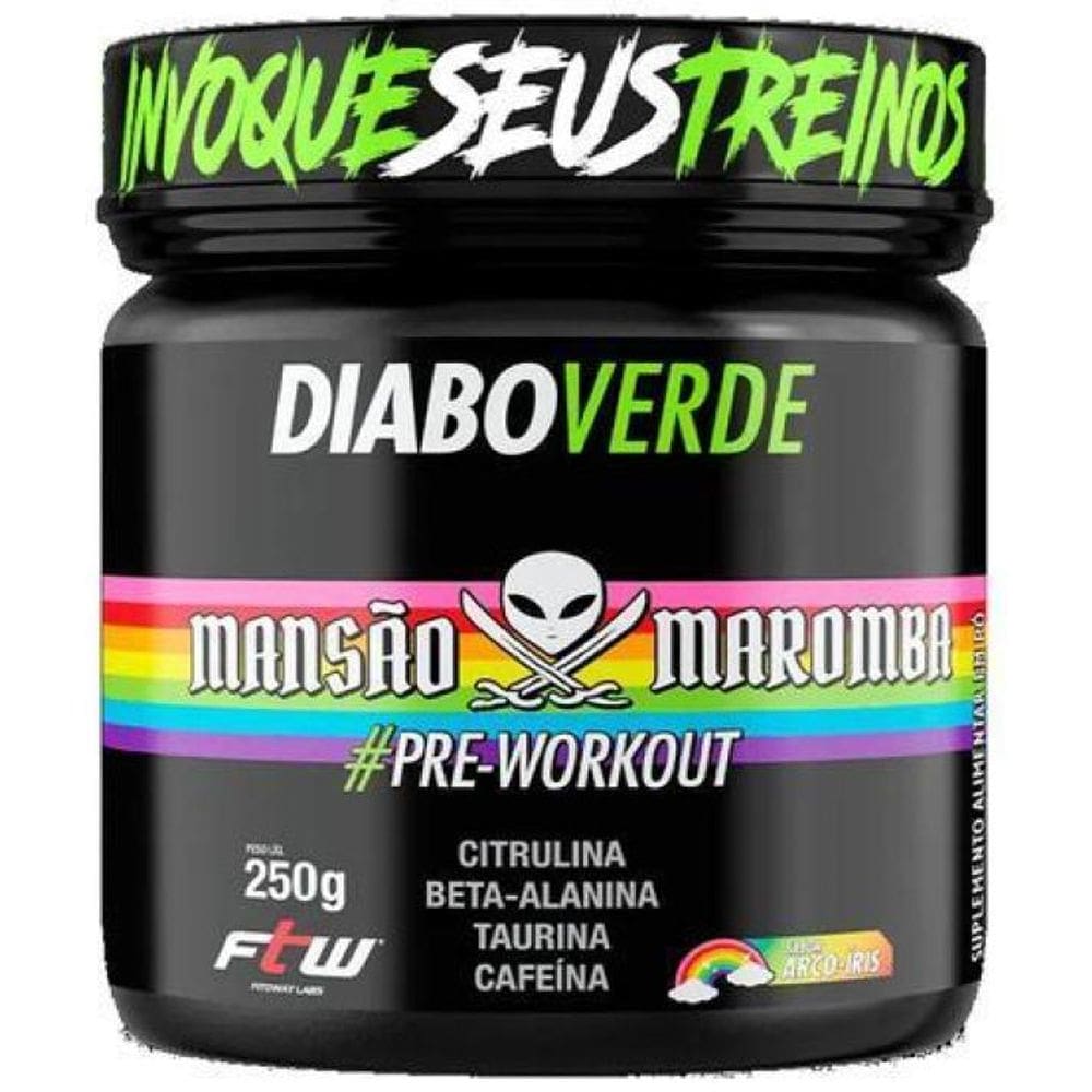 Diabo Verde Pre-Workout Arco-Íris 250G - Ftw