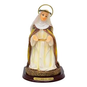 Imagem Santa Rosa De Lima 15Cm - Enfeite Resina