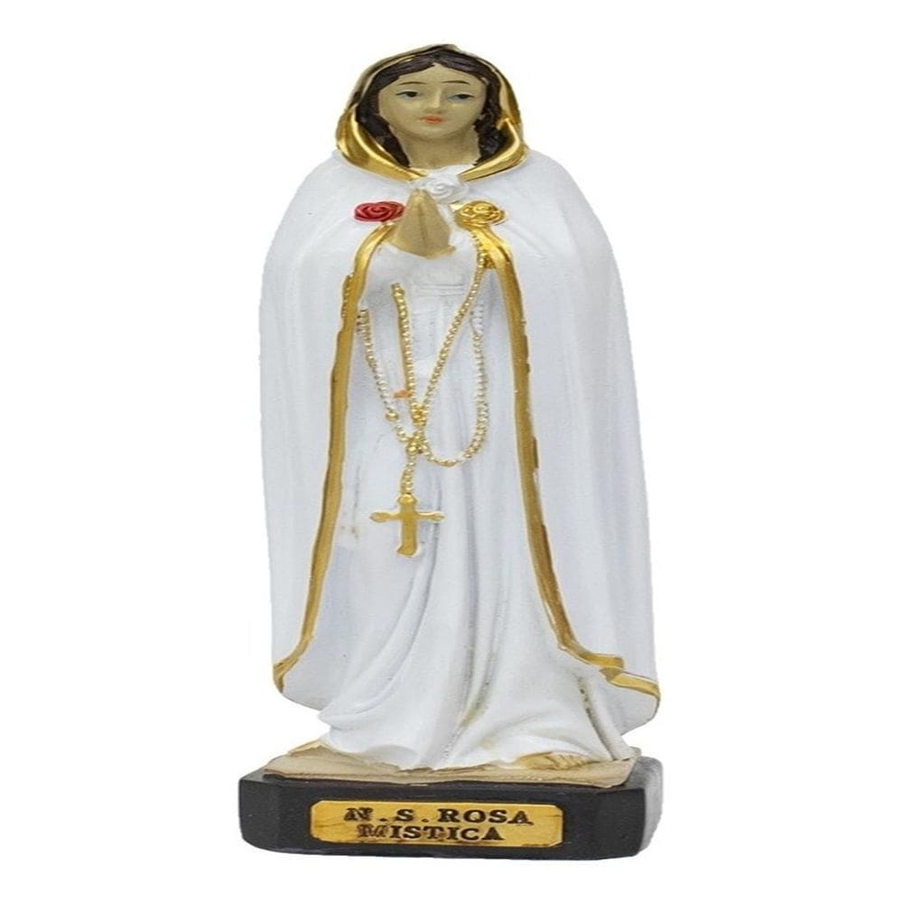 Imagem Nossa Senhora Da Rosa Mística 19Cm - Enfeite Resina
