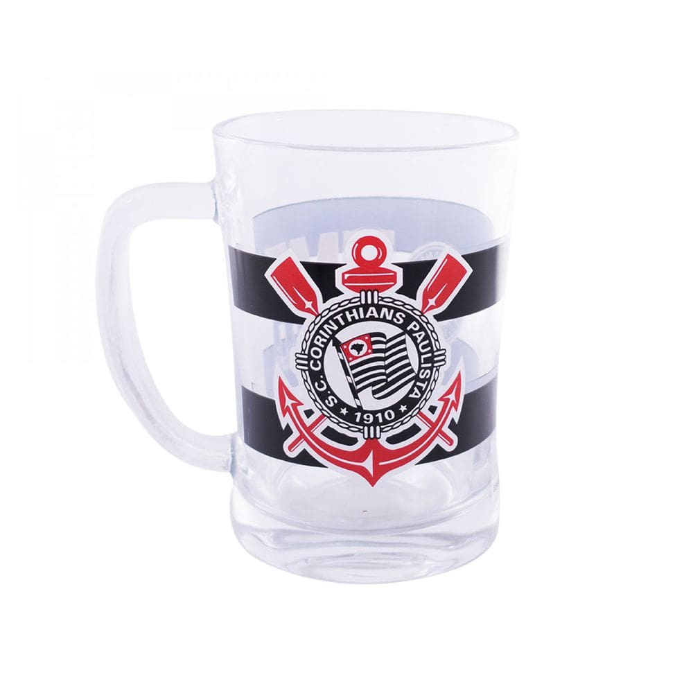 Caneca de Vidro 660ml Corinthians